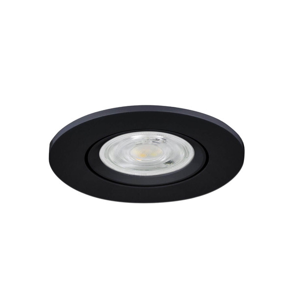 Eglo LED Einbauspot Barranco GU10 4,5W warmweiss 3000K IP44 Schwarz Ø8cm 902236