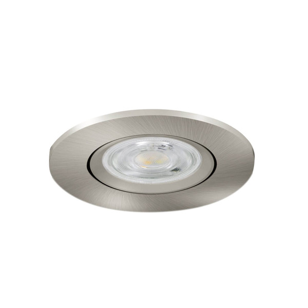 Eglo LED Einbauspot Barranco GU10 4,5W warmweiss 3000K IP44 Nickel-matt Ø8cm 902238