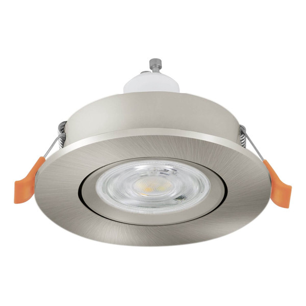 Eglo LED Einbauspot Barranco GU10 4,5W warmweiss 3000K Nickel-matt Ø9cm 902245