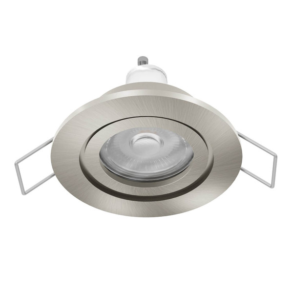 Eglo LED Einbauspot Barranco GU10 4,5W neutralweiss 4000K IP44 Nickel-matt Ø8cm 902252