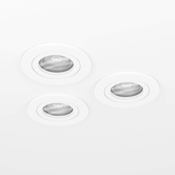 Eglo LED Einbauspot Barranco 3-flammig GU10 3x 4,5W neutralweiss 4000K Weiss Ø9cm 902255