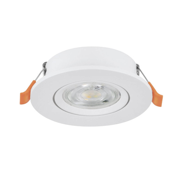 Eglo LED Einbauspot Barranco 4,8W CCT warm-/neutral-/tageslichtweiss 2700/4000/6500K Weiss Ø9cm 902261
