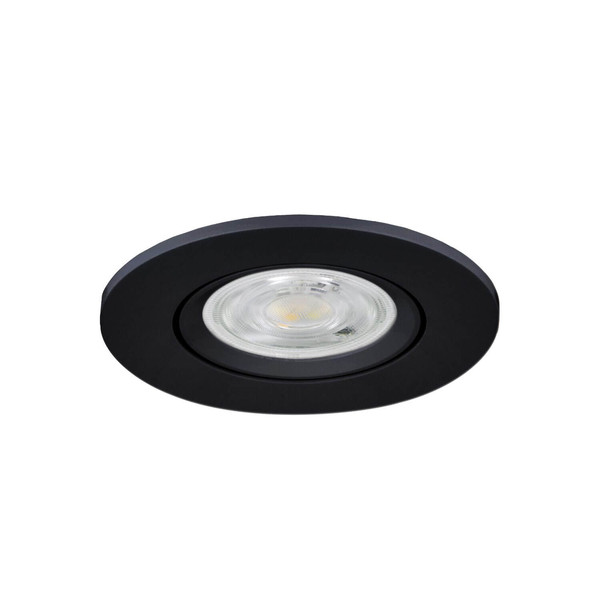 Eglo LED Einbauspot Barranco 4,8W CCT warm-/neutral-/tageslichtweiss 2700/4000/6500K Schwarz Ø9cm 902264
