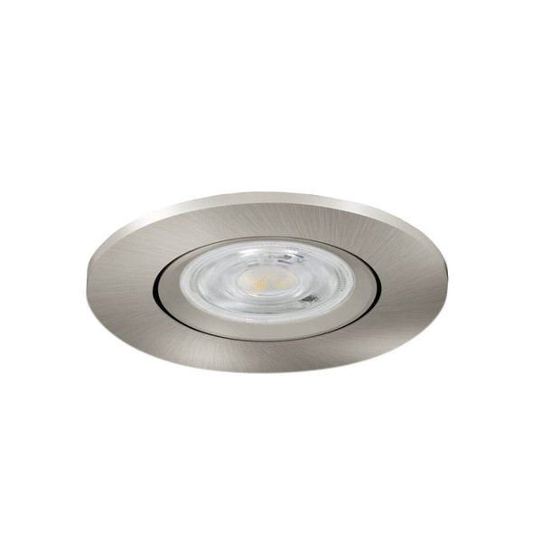 Eglo LED Einbauspot Barranco 4,8W CCT warm-/neutral-/tageslichtweiss 2700/4000/6500K Nickel-matt Ø9cm 902267