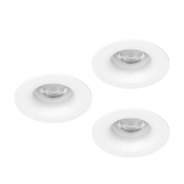 Eglo LED Einbauspot Salabate 3-flammig 3x 5W CCT warm-/neutral-/tageslichtweiss 2700/4000/6500K IP65 Weiss Aluminium Ø9cm 902272