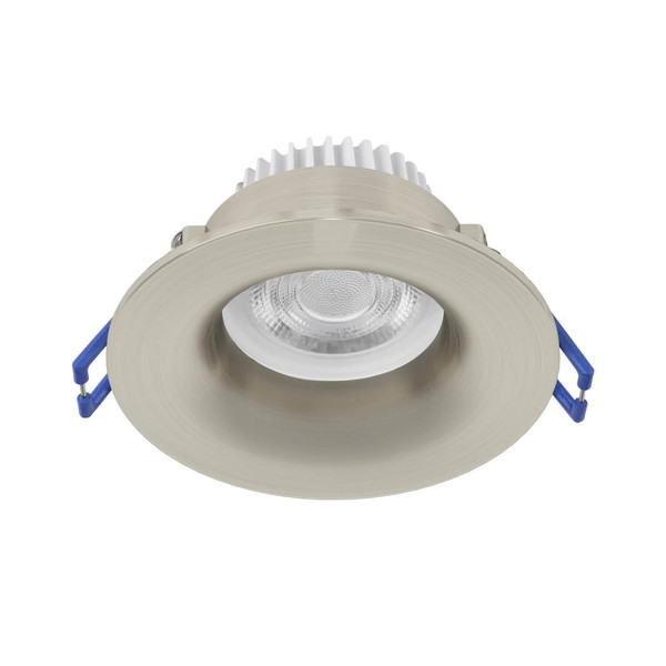 Eglo LED Einbauspot Salabate 5W CCT warm-/neutral-/tageslichtweiss 2700/4000/6500K IP65 Nickel-matt Aluminium Ø9cm 902275