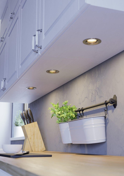 Eglo LED Einbauspot Saliceto 3-flammig dimmbar 3x 4,8W warmweiss 2700K Nickel-matt Aluminium Ø9cm 902279