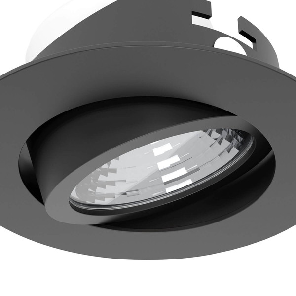 Eglo LED Einbauspot Saliceto 3-flammig dimmbar 3x 6,4W neutralweiss 4000K Schwarz Aluminium Ø9cm 902281