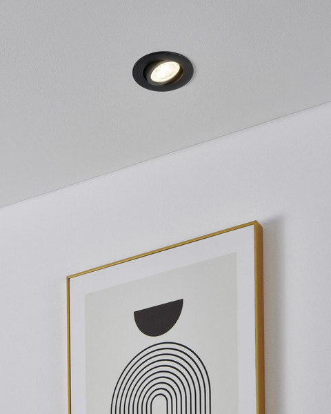 Eglo LED Einbauspot Saliceto-Z Smart 3-flammig dimmbar 3x 4,9W RGB CCT warm-/tageslichtweiss 2700-6500K Zigbee Schwarz Aluminium Ø9cm 902287
