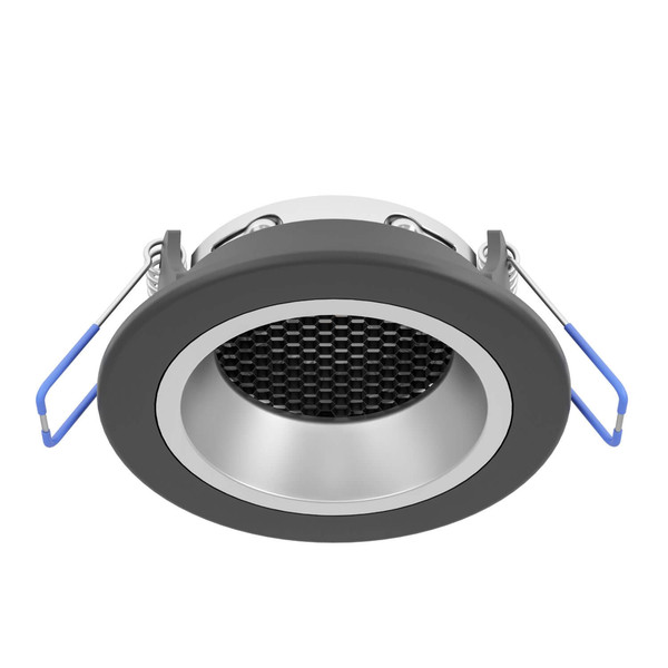 Eglo LED Einbauspot Yebra-Z Smart dimmbar 4,9W RGB CCT warm-/tageslichtweiss 2700-6500K Zigbee Schwarz Silber Ø9cm 902298