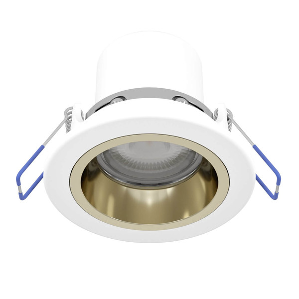 Eglo LED Einbauspot Yebra-Z Smart dimmbar 4,9W RGB CCT warm-/tageslichtweiss 2700-6500K Zigbee Weiss Gold Ø9cm 902299