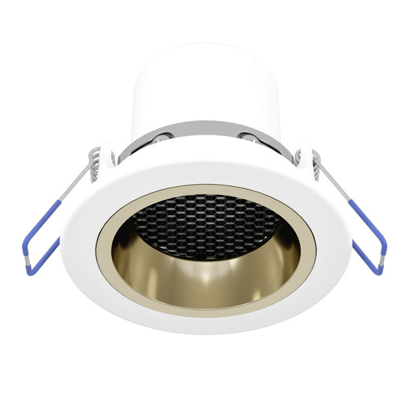 Eglo LED Einbauspot Yebra-Z Smart dimmbar 4,9W RGB CCT warm-/tageslichtweiss 2700-6500K Zigbee Weiss Gold Ø9cm 902299