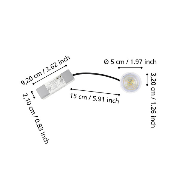 Eglo LED Lampe 4,9W 500lm CCT warm-/neutral-/tageslichtweiss 2700/4000/6500K 902333