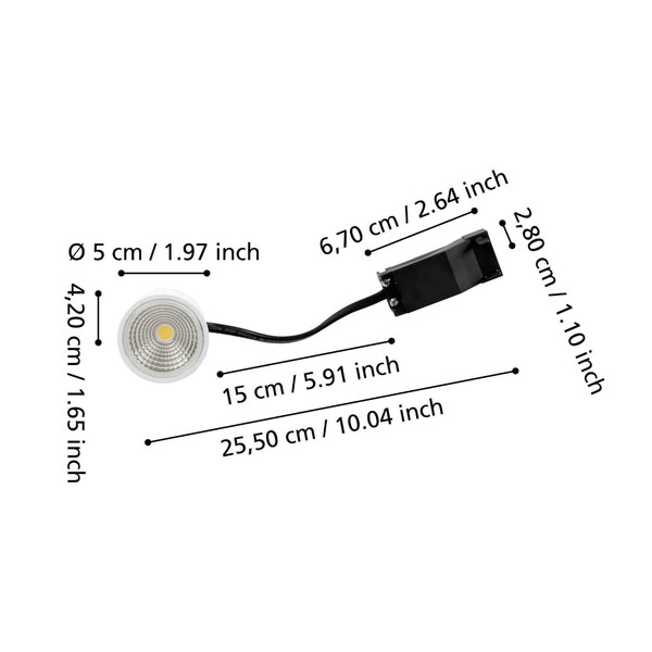 Eglo LED Lampe dimmbar 4,8W 450lm warmweiss 2700K 902334