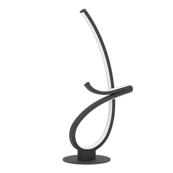 Eglo LED Tischleuchte Cardoncito 12W CCT warm-/neutral-/tageslichtweiss 2700/4000/6500K Schwarz Stahl 46x22cm 902348