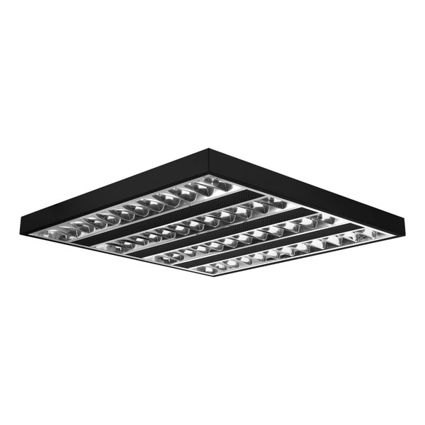 Eglo LED Rasterleuchte Martelliano 32,8W CCT warm-/neutral-/tageslichtweiss 2700/4000/6500K Schwarz Transparent Stahl 59,5x59,5cm 902351