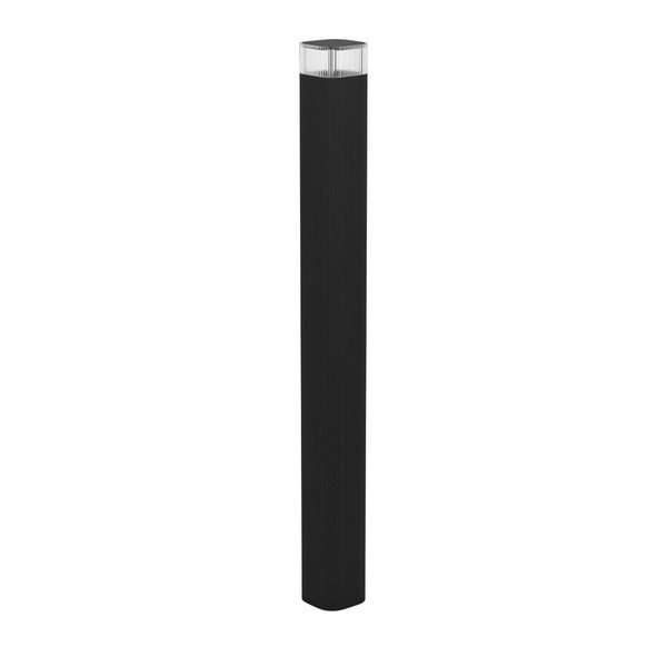Eglo Außen-Stehleuchte Castelnuovo GU10 IP65 Schwarz-struktur Klar Aluminium 80cm 902411