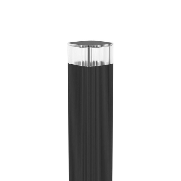 Eglo Außen-Stehleuchte Castelnuovo GU10 IP65 Schwarz-struktur Klar Aluminium 80cm 902411