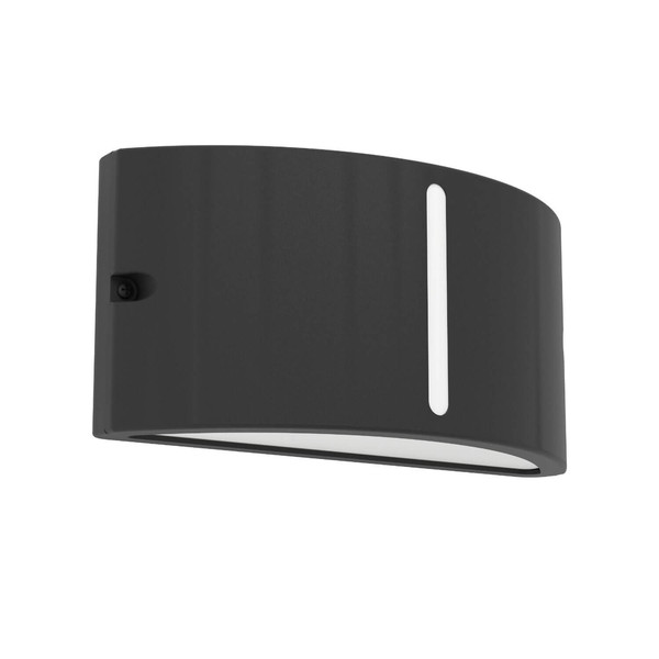 Eglo Außen-Wandleuchte Poggiarello E14 IP54 Schwarz 22x8cm 902422