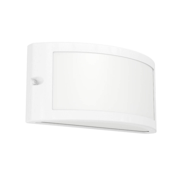 Eglo Außen-Wandleuchte Poggiarello E14 IP54 Weiss 22x8cm 902425