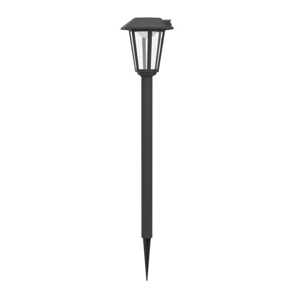Eglo LED Solar-Fluter Prietta 6,5W warmweiss 2700K Bewegungsmelder IP44 Schwarz-struktur Glas mit Sensor 88x18cm 902439