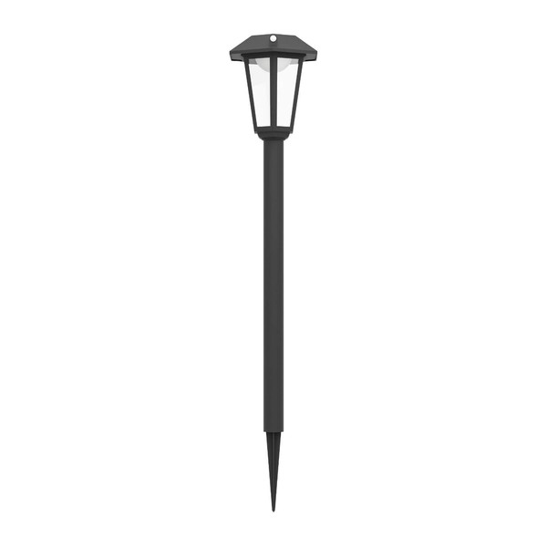 Eglo LED Solar-Fluter Prietta 6,5W warmweiss 2700K Bewegungsmelder IP44 Schwarz-struktur Glas mit Sensor 88x18cm 902439