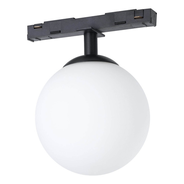 Eglo Schienenspot Easyt Sphere Spot G9 Schwarz-struktur Glas opal-matt Ø10cm 902626