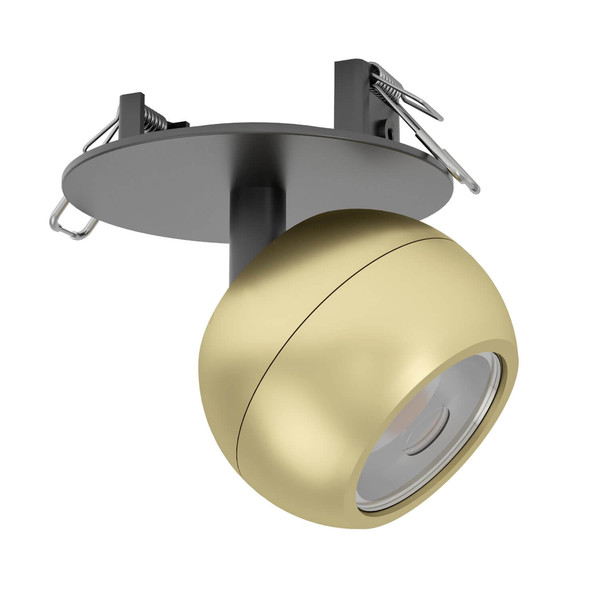 Eglo LED Spot Mengibar Sphere dimmbar 4,8W CCT warm-/neutral-/tageslichtweiss 2700/4000/6500K Gold Schwarz Ø9cm 902725