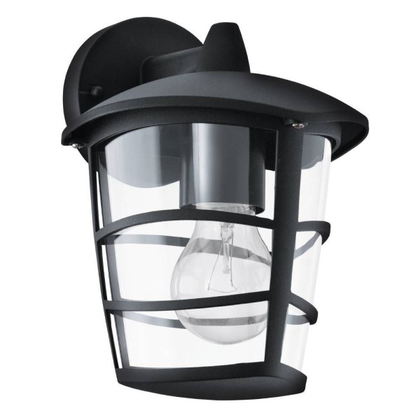 Eglo 93098 ALORIA E27 Außen-Wand-/Deckenleuchte downlight Schwarz IP44