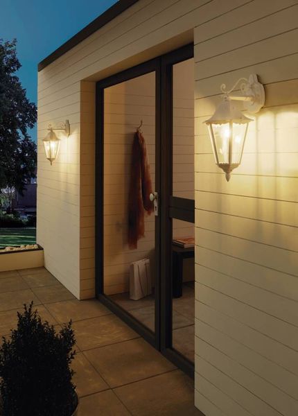 Eglo 93445 NAVEDO E27 Außen-Wand-/Deckenleuchte downlight Weiss IP44 9002759934453