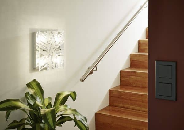 Eglo 93921 Verdesca LED Deckenleuchte 4x5.4W Stahl chrom weiss klar