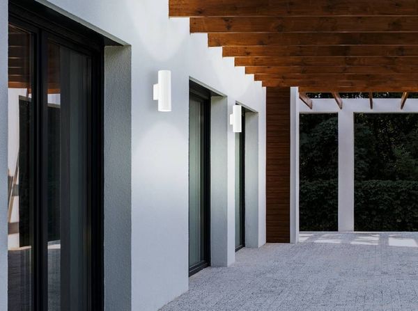 Eglo 94101 RIGA LED Außen-Wand-/Deckenleuchte 2x2,8W Weiss IP44