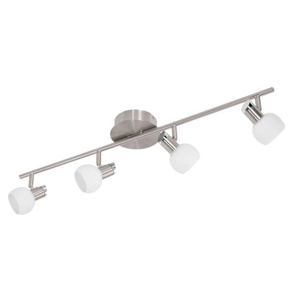 Eglo 94256 Sesto 2 LED Spot 4x3.3W Stahl nickel-matt chrom weiss lackiert