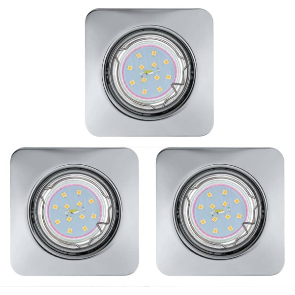 Eglo 94267 Peneto LED Einbauleuchte 3x5W Stahl chrom