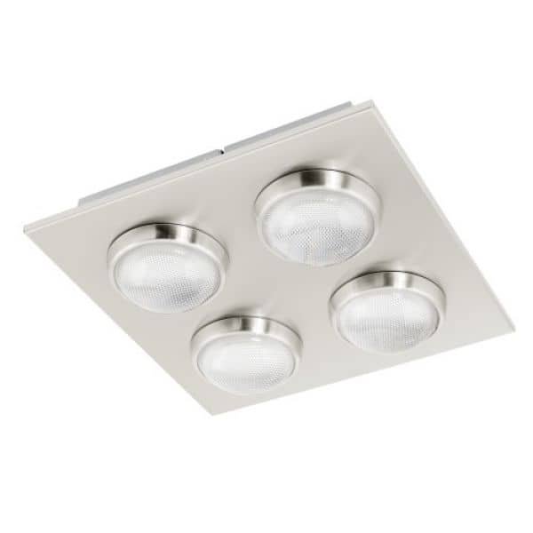 Eglo LED Deckenleuchte Lombes 4x4.5W nickel