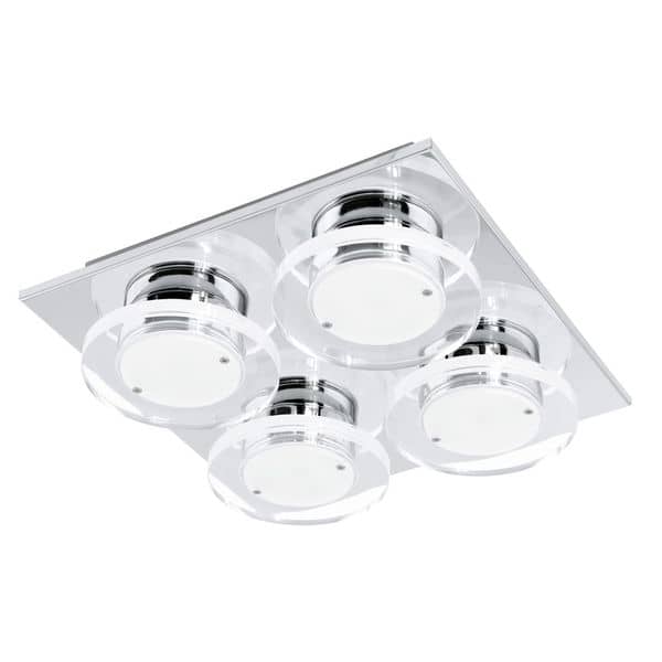 Eglo 94486 Cisterno LED Wandleuchte / Deckenleuchte 4x4.5W Edelstahl chrom klar satiniert