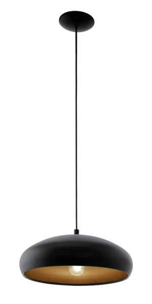 Eglo Hängeleuchte Mogano E27 schwarz und Kupfer