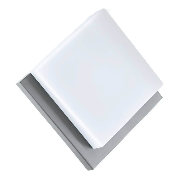 Eglo 94877 INFESTO 1 LED Außen-Wand- / Deckenleuchte 8,2W Edelstahl, Silber Weiss Warmweiss IP44