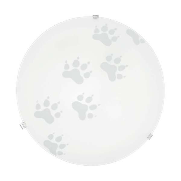 Eglo 94971 Mars Deckenleuchte E27 Tatze-Design Glas satiniert
