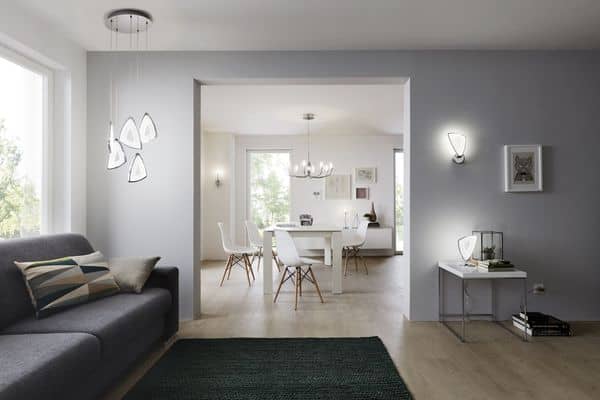 Eglo 95219 Amonde LED Hängeleuchte 5x6W Aluguss Chrom