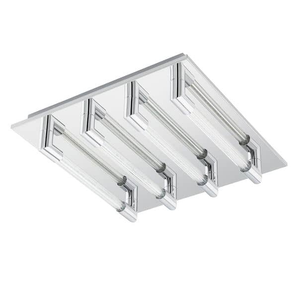 Eglo 95397 Velarde LED Deckenleuchte 4x3,7W Stahl Chrom