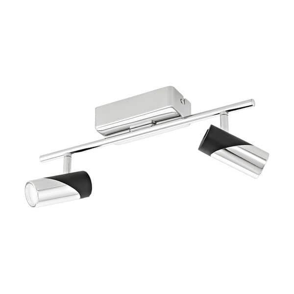 Eglo 95436 Bernedo LED Spot 2x5W Alu Stahl Chrom Schwarz