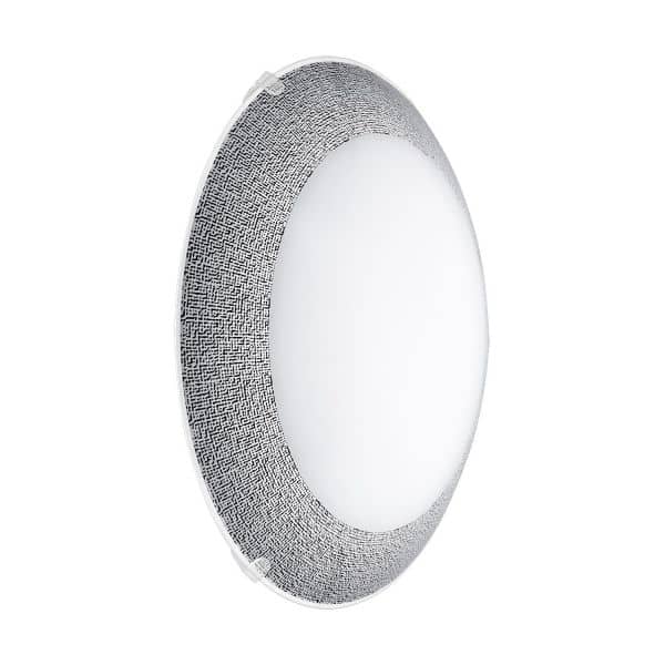 Eglo 95668 Magitta 1 LED Wandleuchte 8,2W Glas Schwarz-Muster