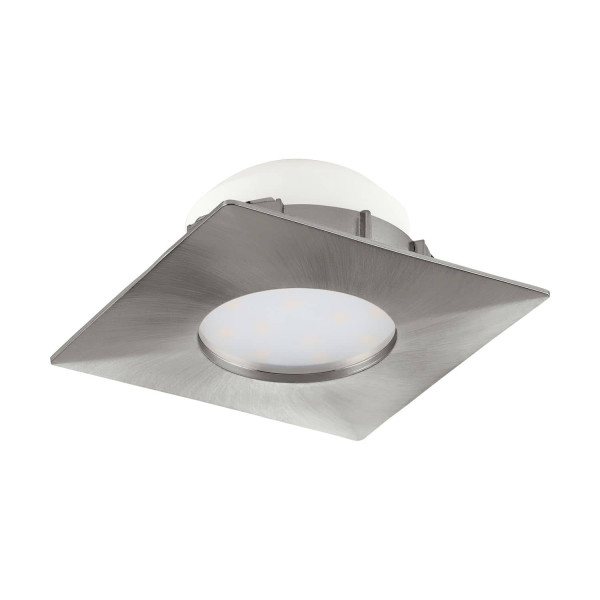Eglo 95799 Pineda LED Einbauleuchte 1x6W 7,8x7,8cm Nickel