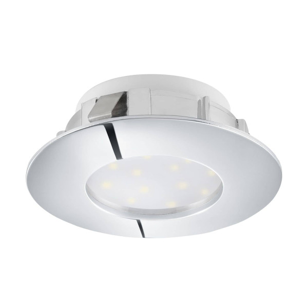 Eglo 95818 Pineda LED Einbauleuchte 1x6W Ø7,8cm Chrom IP44
