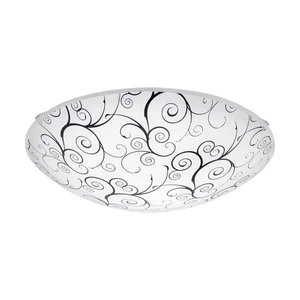 Eglo 96117 Margitta 1 LED Deckenleuchte 11W Glas mit Dekor