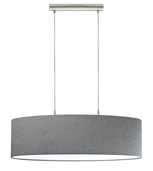 Eglo 96369 Pasteri Hängeleuchte 2XE27 75cm nickel grau