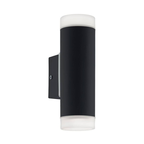 Eglo 96505 RIGA-LED LED Außen-Wand-/Deckenleuchte 2x4,6W Schwarz Satiniert IP54