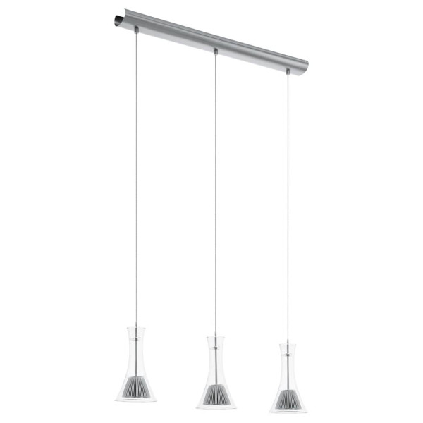 Eglo 96519 Musero 1 LED Hängeleuchte 3x5,4W nickel klar