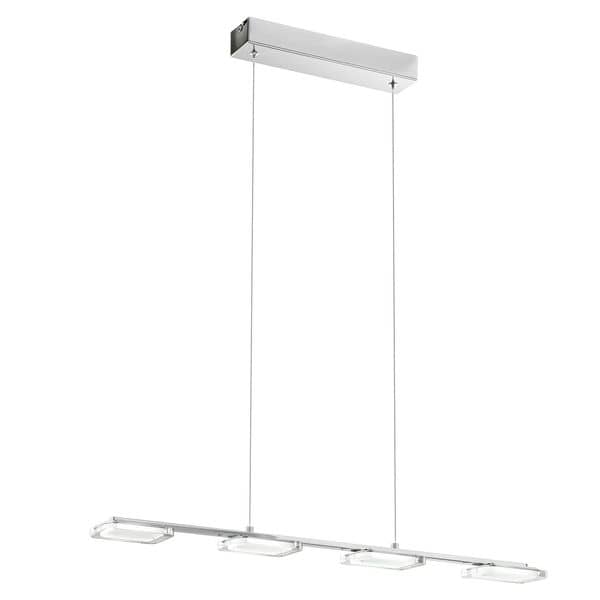 Eglo 96524 Cartama 1 LED Pendelleuchte 4,5W chrom klar satiniert
